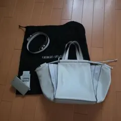 GIORGIO ARMANI 2WAY トートバッグ 　　グレー　ショルダーのサムネイル