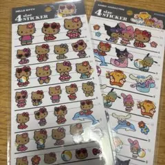 Sanrio 4サイズステッカー サンリオ 日焼け キティ