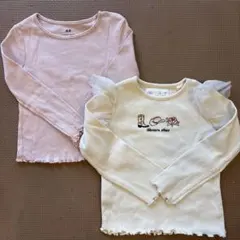 ZARA H&Mリブトップスセット　90cm