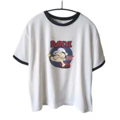 ポパイ POPEYE TシャツＭ 半袖 オフホワイト ゆるダボ 柔らか素材のサムネイル