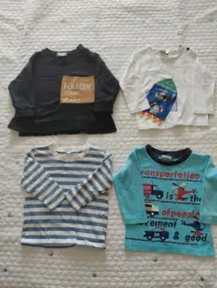 子供用Tシャツセット 80cm　まとめ売り　カットソー　長袖　春秋　男の子