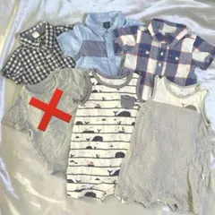 【中古】GAP ベビー服　5点セット　80cm babygap まとめ売り　夏服