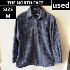 難あり【used】THE NORTH FACEチェックシャツ WOMEN'S M