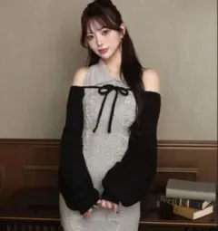 Darich ショートボレロニットミニワンピースFL