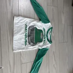 HAYABUSA 長袖カットソー ホワイト/グリーン