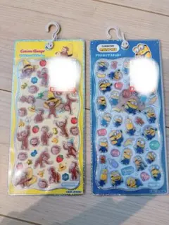 正規品　プチドロップステッカー　ミニオン　おさるのジョージ　シール　プチドロ