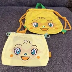 アンパンマン　メロンパンナ　巾着　ナップサック