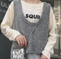 CIAOPANIC TYPY チャオパニックティピー 深Uネックラメニットベスト