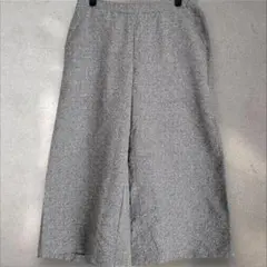 モンローアンドメイン ガウチョパンツ フレア 総柄 6 灰 レーヨン お出かけ