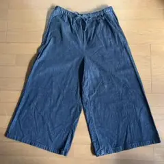 美品 無印良品 クロップドパンツ7分丈デニム 未使用XL