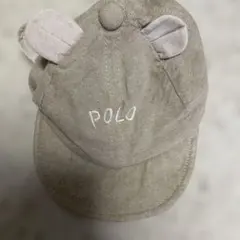POLO 44cm キャップ 帽子 ベビー 耳付き 日除け付き