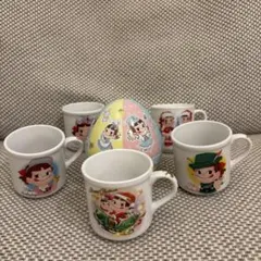 不二屋　ペコちゃん☆ポコちゃん　マグカップ＆缶
