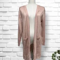 【イング】ロングカーディガン　M ポケット　上着　羽織　レディース　長袖