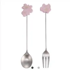 スタバ 台湾 スターバックス カトラリーセット フォーク スプーン 桜 さくらのサムネイル