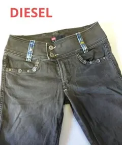 《良品》DIESEL BLACKデニム 7分丈 ジーンズ