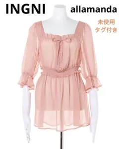 未使用　タグ付き　allamanda ピンク チュニック 38サイズ　INGNI