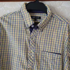 BEAMS HEART 長袖シャツ Mサイズ チェック柄メンズシャツ