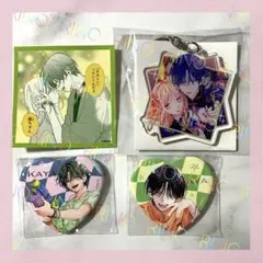 【春の嵐とモンスター】天峰栢　漫福ガチャ　ステッカー　缶バッジ　アクキー