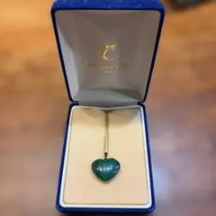 Limoges Castel マラカイト　ハート型ネックレス