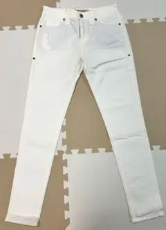 JIMMY TAVERNITI ホワイト スキニージーンズ
