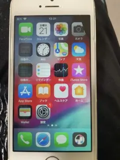 iPhone5s シルバー 16GB 液晶とびあり