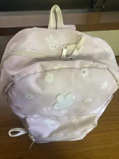 【ホームクリーニング済】 ミッフィーと花柄のピンクリュックのサムネイル