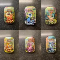 海外版 ポケモンカード テラスタルフェス ミニ缶 ６個セット