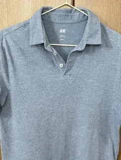 H&M ポロシャツ 半袖 グレーのサムネイル