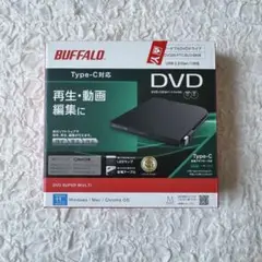 バッファロー ポータブルDVDドライブ DVSM-PTC8U3-BKB