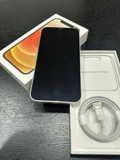 Apple iPhone 12 ホワイト 64GB 本体 充電ケーブル付き
