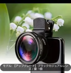 新品未使用 アップグレード ブラックカジュアルレンズ 0.45X