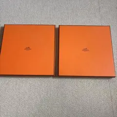 HERMES オレンジ ギフトボックス 2個セット