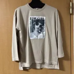 【新品タグ付き】FOR GIRL プリント 長袖カットソー 130