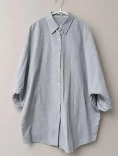 新品タグ付き F by ROSSO イージーケアバルーンスリーブシャツ 