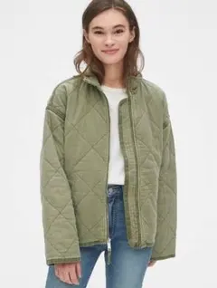 GAP Quilted Jacket Olive Green