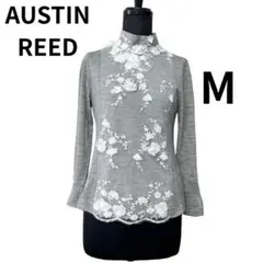 AUSTIN REED オースチンリード 花柄モチーフ 刺繍 グレー Mのサムネイル