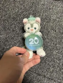 東京ディズニーシー ダッフィー20周年 ぬいぐるみバッジ　キーチェーン