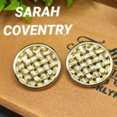 SARAHCOVENTRY 網目状 ゴールドトーン ラウンドイヤリングのサムネイル
