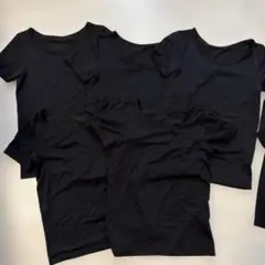 HEATTECH インナー 半袖ブラック 120 5枚＋ 長袖ブラック1枚