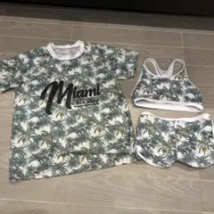 Miami パームツリー 水着セット ３点セット