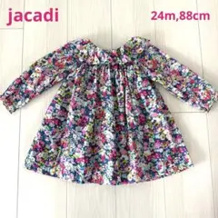 ジャカディ♡jacadi リバティ　ワンピース　長袖　24m 88cm 90