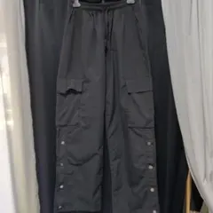 カーゴパンツ ブラック イージーパンツ