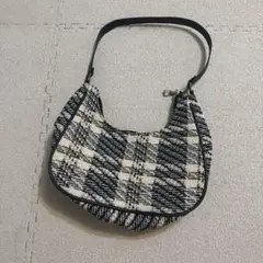 チェック柄　ショルダーバッグ