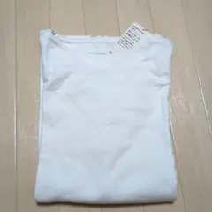 無印良品 太番手 ボートネック長袖Tシャツ 生成 L