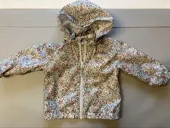 H&M 花柄 フード付きブルゾン 80センチ