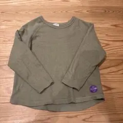 FOキッズ オリーブグリーン 長袖カットソー 130