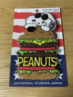 新品未開封PEANUTS スヌーピーハンバーガー型 iPhone7シリコンケース