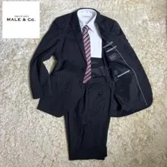 【美品・良品】✨MALE&Co BUSINESS SETUP BKSTRIPE