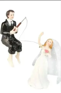 ウェディングケーキトッパー 新郎新婦