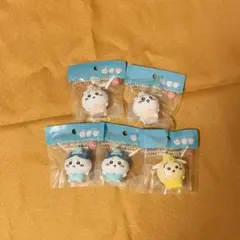 ちいかわ　ソフビインテリアマスコット　5個　ちいかわ　ハチワレ　うさぎ